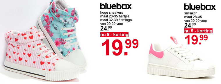 Bluebox meisjes sneakers folder aanbieding Scapino -