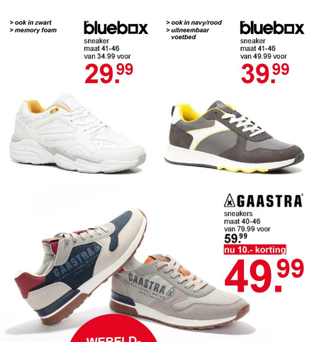 Rechtdoor ik ben slaperig afdrijven Gaastra heren sneakers folder aanbieding bij Scapino - details