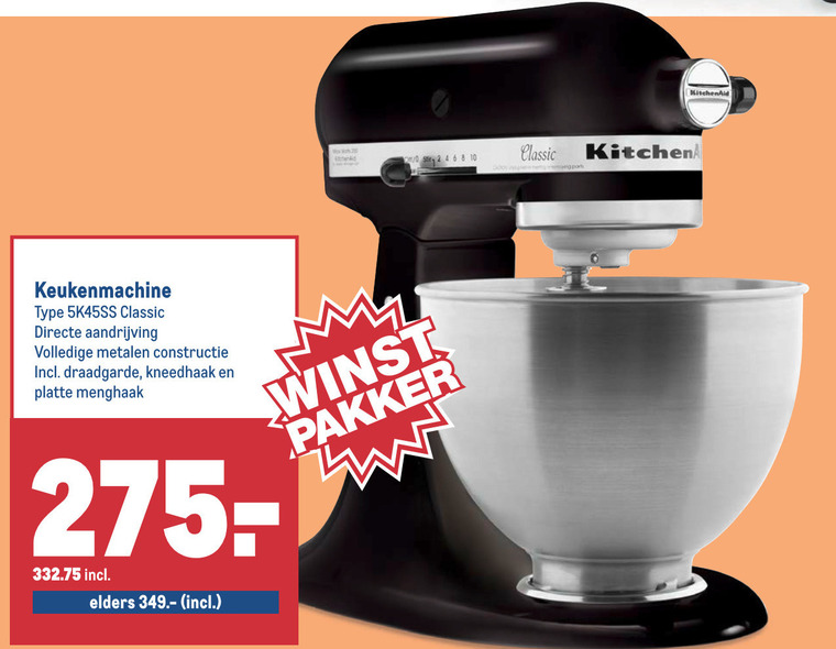 KitchenAid keukenmachine folder aanbieding Makro - details