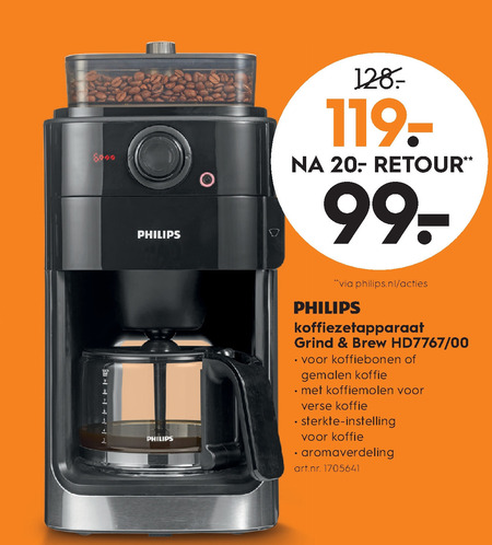 Philips koffiezetapparaat aanbieding bij -