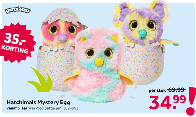 Onderhoudbaar jury amusement Hatchimals poppetjes folder aanbieding bij Intertoys - details