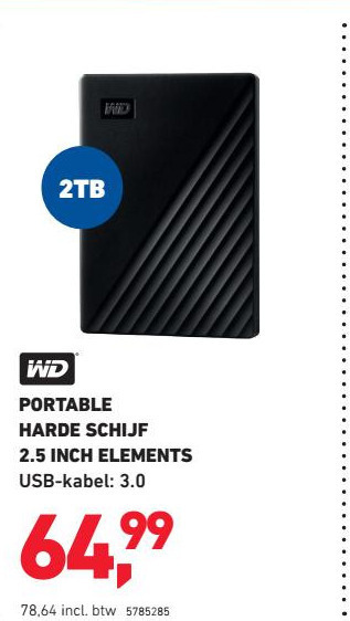 Western Digital harde schijf folder aanbieding Office - details