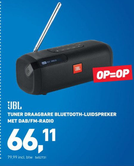 JBL speakerset, dab radio folder aanbieding bij Office -