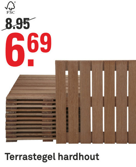 Onmiddellijk heerser Rondsel terrastegel folder aanbieding bij Karwei - details