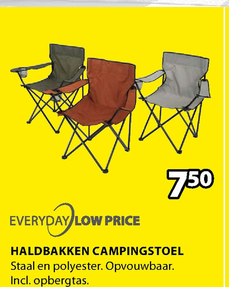 campingstoel folder aanbieding bij - details