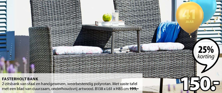 tuin loveseat folder aanbieding bij Jysk details