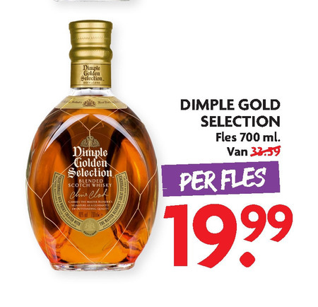 Dimple   whisky folder aanbieding bij  Dekamarkt - details