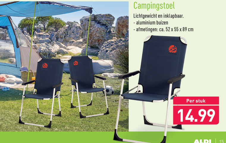 behang Tapijt Wind campingstoel folder aanbieding bij Aldi - details
