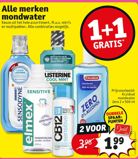 Slaapzaal Effectief van mening zijn Listerine mondwater folder aanbieding bij Kruidvat - details