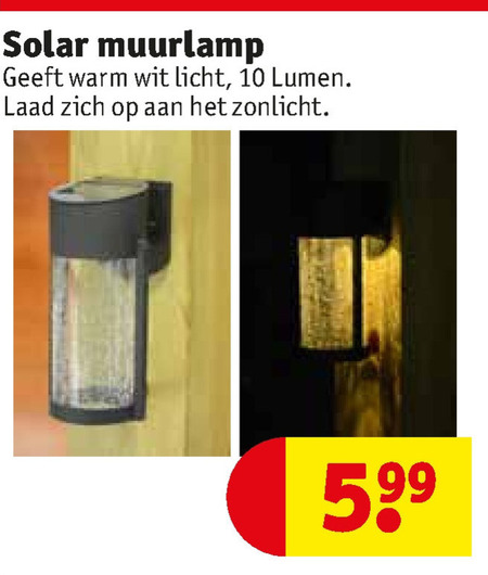 Terugspoelen Kan worden berekend feit solarlamp, buitenlamp folder aanbieding bij Kruidvat - details