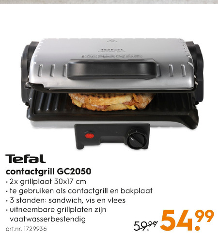 constante Vete naar voren gebracht Tefal grillplaat folder aanbieding bij Blokker - details