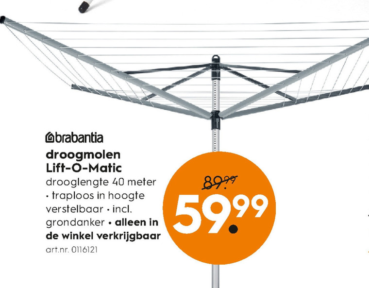 Brabantia folder aanbieding bij Blokker - details