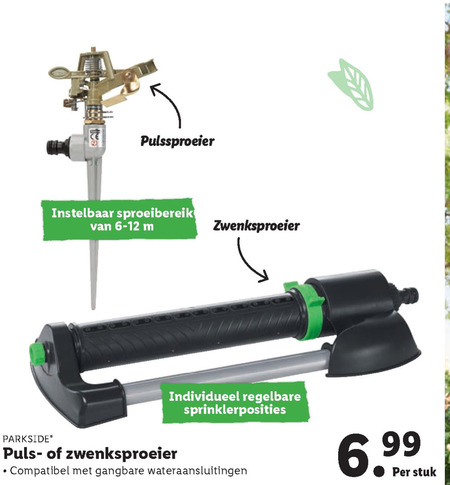 Parkside zwenksproeier aanbieding bij Lidl - details