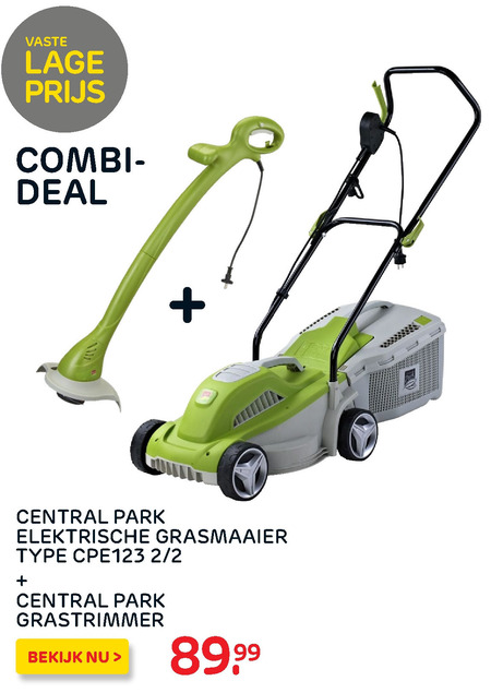 Central Park strimmer, elektrische grasmaaier folder aanbieding Praxis - details