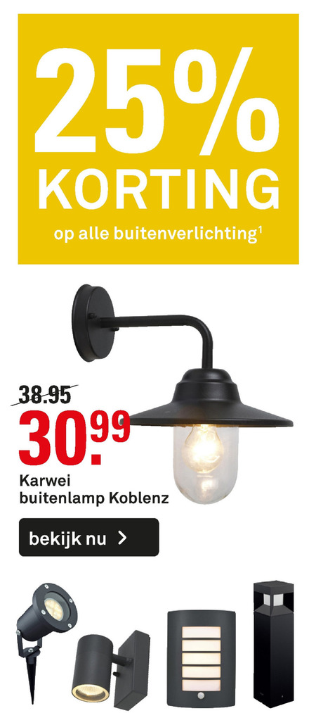 los van Renderen Ambacht Alle merken buitenlamp, tuinsokkel folder aanbieding bij Karwei - details