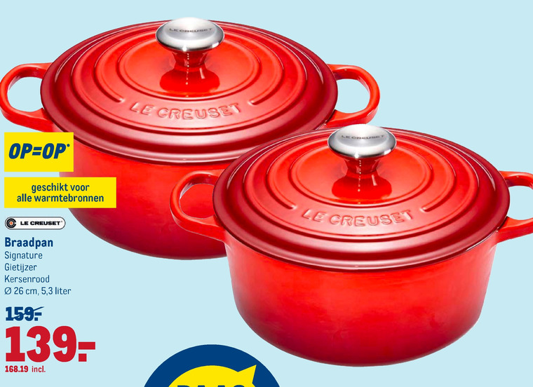 afdrijven En Ontwaken Le Creuset braadpan folder aanbieding bij Makro - details