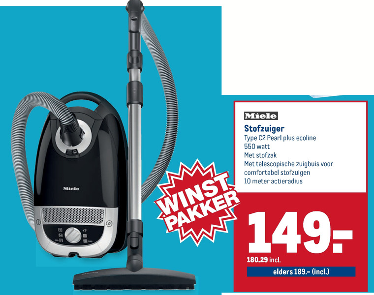 Miele stofzuiger aanbieding bij Makro -