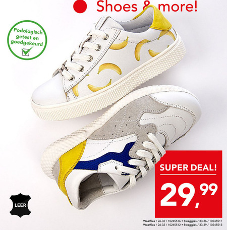 Woeffies jongens sneakers meisjes sneakers folder aanbieding bij Bristol details