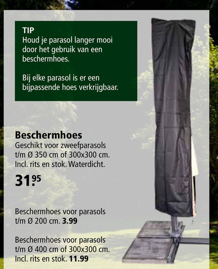 Ster Aanzetten inval parasolhoes folder aanbieding bij Welkoop - details