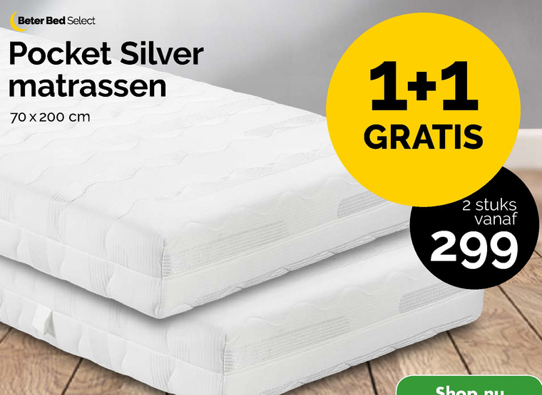 matras folder aanbieding bij Beter Bed details