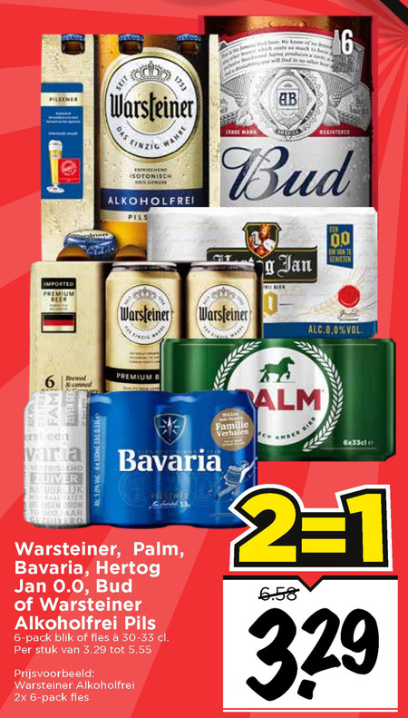 Warsteiner Blikje Bier, Alcoholvrij Bier Folder Aanbieding Bij Vomar ...