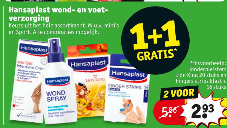 Hansaplast voetpleisters, pleister folder aanbieding bij Kruidvat - details