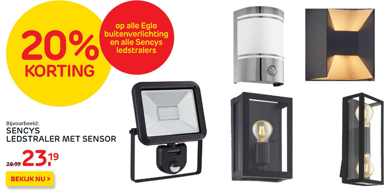 Automatisch trompet Waterig Sencys buitenlamp folder aanbieding bij Praxis - details