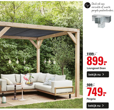 vasteland Grand verdrietig pergola, loungeset folder aanbieding bij Karwei - details