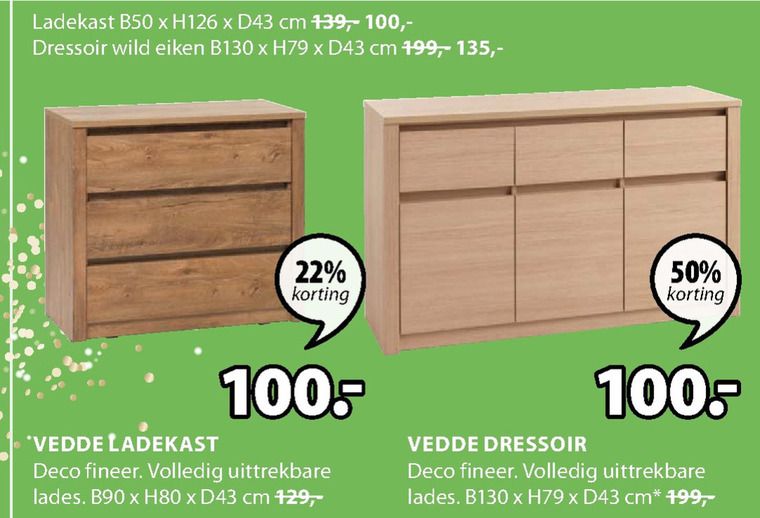 Extra Kiezelsteen Jeugd dressoir, ladekast folder aanbieding bij Jysk - details