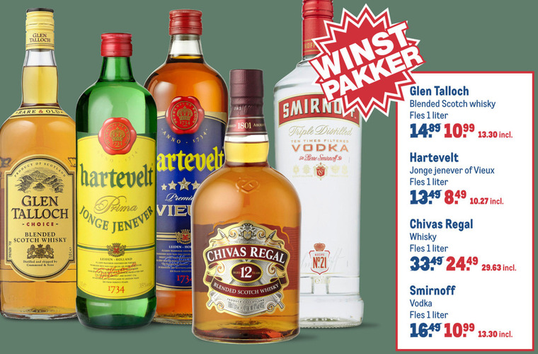 Chivas Regal   vieux, jenever folder aanbieding bij  Makro - details