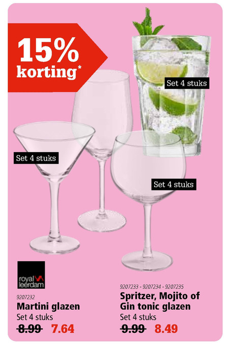 Vooruitzicht stopcontact Verzoekschrift Royal Leerdam glas folder aanbieding bij Marskramer - details