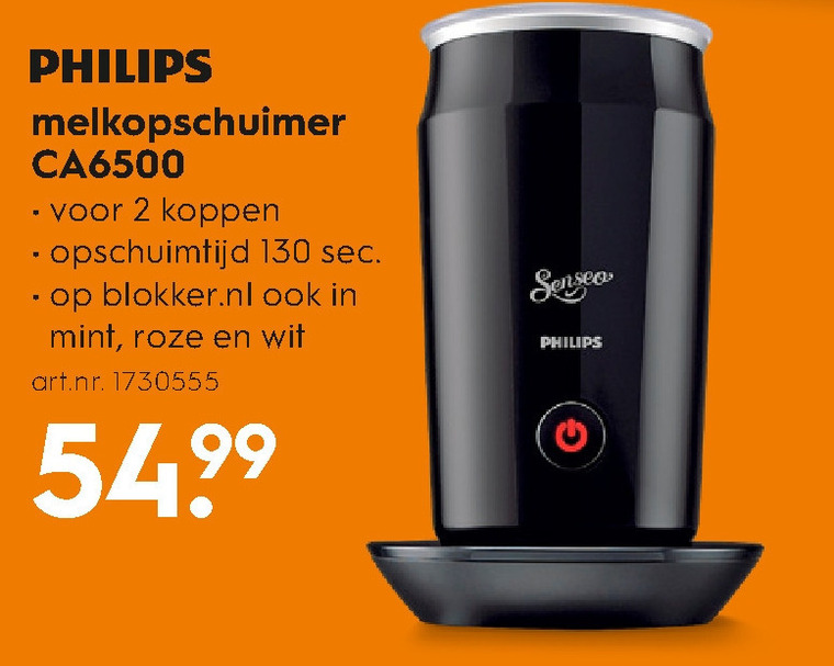 Vrouw gaan beslissen Behoort Philips melkopschuimer folder aanbieding bij Blokker - details