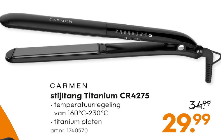 ~ kant zwaard twijfel Carmen straightener folder aanbieding bij Blokker - details