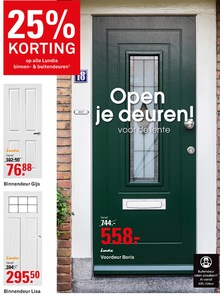 Wens Dicht Afdeling Lundia balkondeur, buitendeur folder aanbieding bij Karwei - details