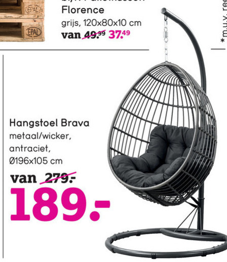 wereld plan Onrustig hangstoelen folder aanbieding bij Leenbakker - details