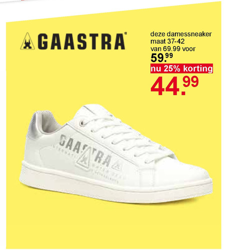 kandidaat Zending concept Gaastra dames sneakers folder aanbieding bij Scapino - details