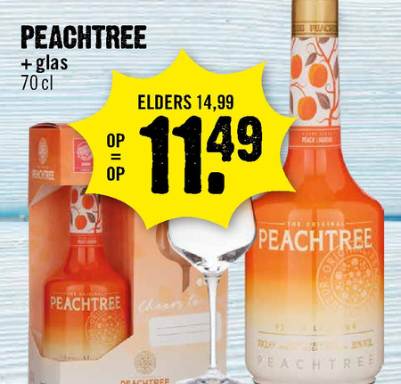 Peach Tree   likeur folder aanbieding bij  Dirck III - details