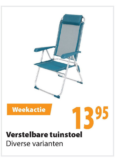 Wie Kolonel Ga wandelen campingstoel folder aanbieding bij Action - details