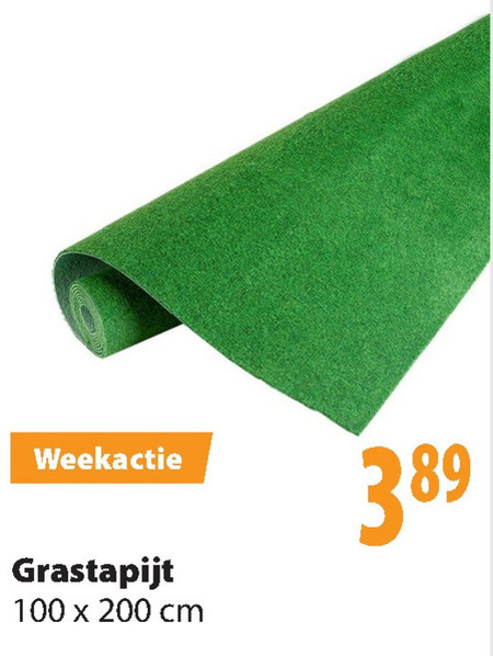 Gezicht omhoog kalmeren liefde grastapijt folder aanbieding bij Action - details