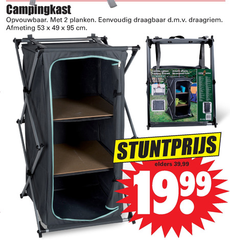 Bereid opschorten inflatie campingkast folder aanbieding bij Dirk - details