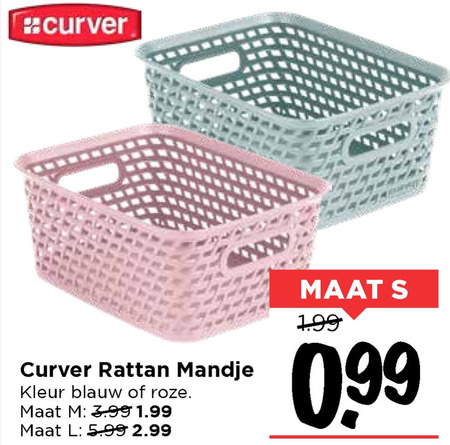 Curver mandje aanbieding bij Vomar - details