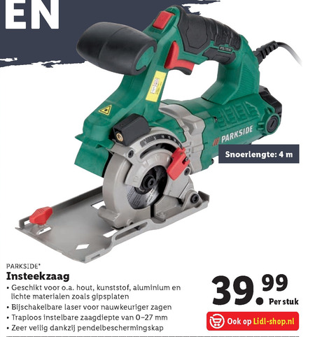 pijpleiding bouwen Verlichting Parkside handcirkelzaag folder aanbieding bij Lidl - details