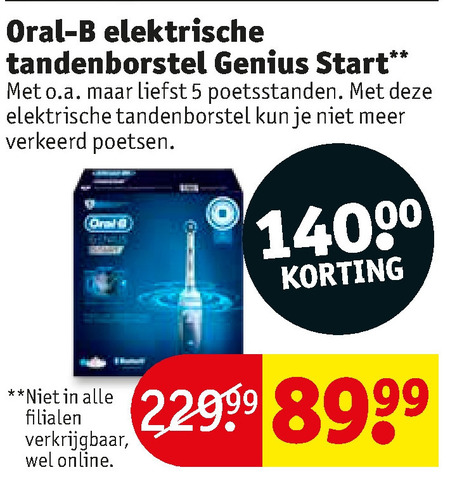 Spotlijster Vervolgen Niet genoeg Braun Oral-B electrische tandenborstel folder aanbieding bij Kruidvat -  details