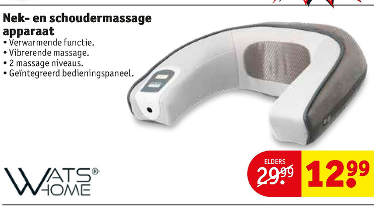 Schep ernstig Tien jaar Watshome massagekussen folder aanbieding bij Kruidvat - details