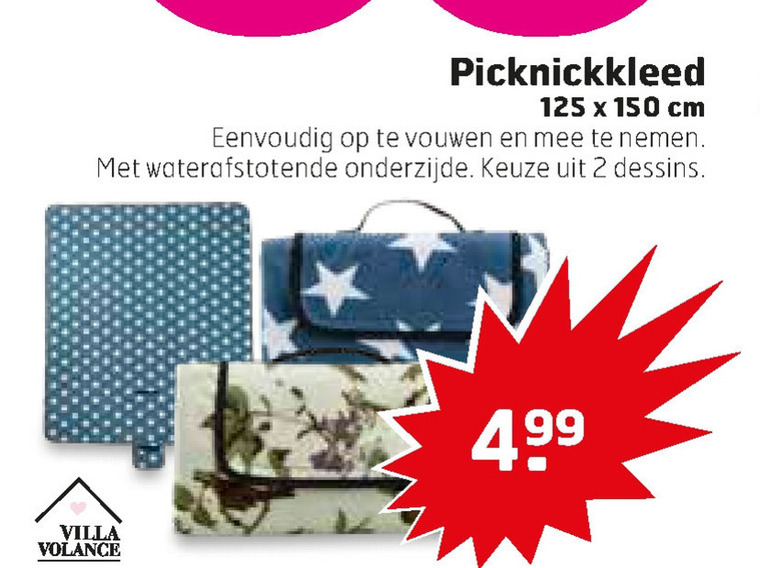 picknickkleed folder aanbieding Trekpleister - details