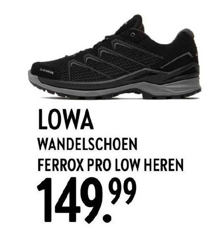 Lowa wandelschoenen folder aanbieding bij Perry Sport details