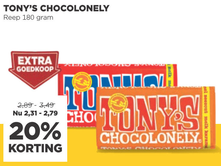 werkzaamheid Waarschijnlijk In beweging Tony Chocolony chocolade folder aanbieding bij Jumbo - details