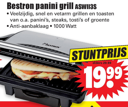 winnen Rechtsaf Aanhoudend Bestron grillplaat folder aanbieding bij Dirk - details