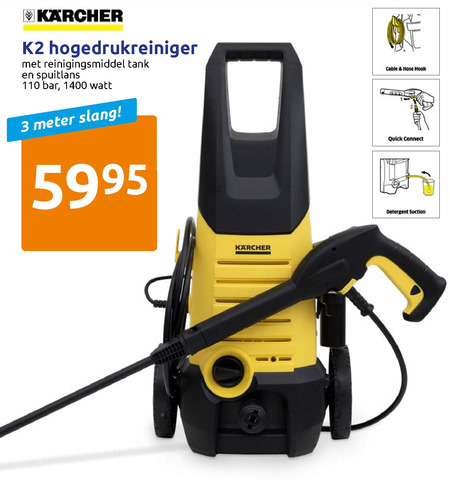 terug ik ontbijt Moedig aan Karcher hogedrukreiniger folder aanbieding bij Action - details