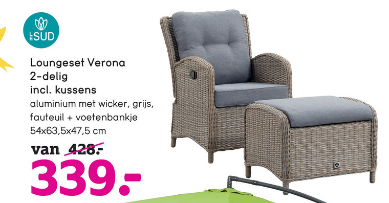 Winkelier Steken boter tuin fauteuil folder aanbieding bij Leenbakker - details